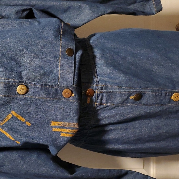 On The Rocks California Women's Denim Button-Down Long Sleeve & Skirt - Medium - Picture 4 of 11